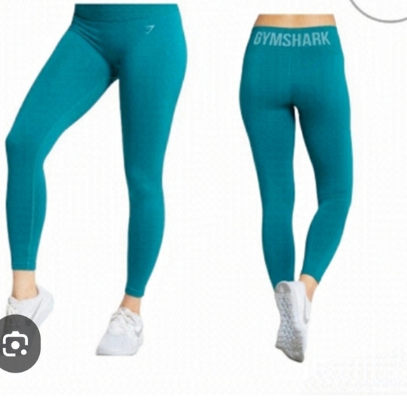 Gymshark Pants - Gymshark Workout Leggings Sz M turquoise green